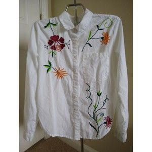 DIZZY LIZZY Women's  Embroidered  Blouse  Size M ( 775)